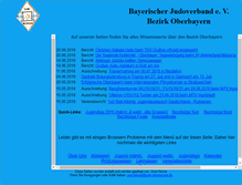 Tablet Screenshot of judo-oberbayern.de